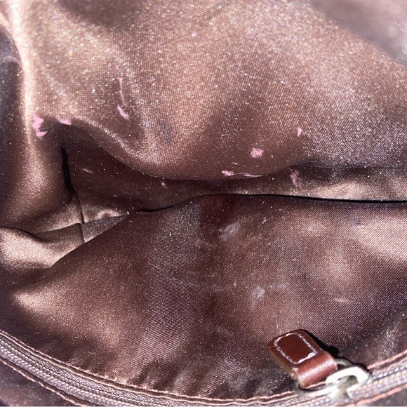 Coach tan and brown monogram sling bag. Interior is a bit dirty. - Picture 8 of 8